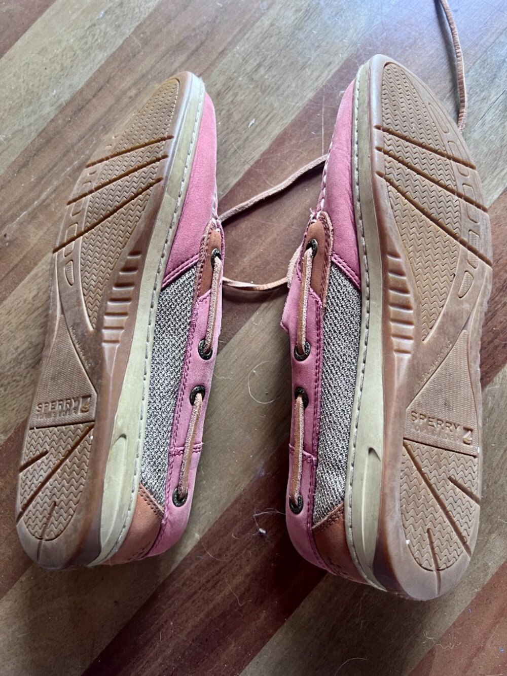 Sperry Womens Boat Shoes Size 8 Salmon Pink - Picture 3 of 3